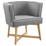 Anders Upholstered Fabric Accent Chair Light Gray EEI-3432-LGR