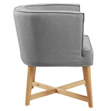 Anders Upholstered Fabric Accent Chair Light Gray EEI-3432-LGR