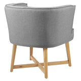 Anders Upholstered Fabric Accent Chair Light Gray EEI-3432-LGR