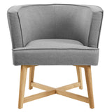 Anders Upholstered Fabric Accent Chair Light Gray EEI-3432-LGR