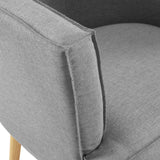 Anders Upholstered Fabric Accent Chair Light Gray EEI-3432-LGR