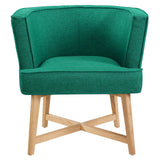 Anders Upholstered Fabric Accent Chair Teal EEI-3432-TEA