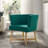 Anders Upholstered Fabric Accent Chair Teal EEI-3432-TEA