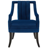 Harken Performance Velvet Accent Chair Navy EEI-3458-NAV