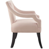 Harken Performance Velvet Accent Chair Pink EEI-3458-PNK