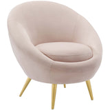 Circuit Performance Velvet Accent Chair Pink EEI-3461-PNK