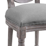 Emanate Dining Side Chair Upholstered Fabric Set of 4 Light Gray EEI-3468-LGR