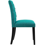 Duchess Dining Chair Fabric Set of 4 Teal EEI-3475-TEA