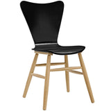 Cascade Dining Chair Set of 2 Black EEI-3476-BLK