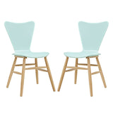 Cascade Dining Chair Set of 2 Light Blue EEI-3476-LBU