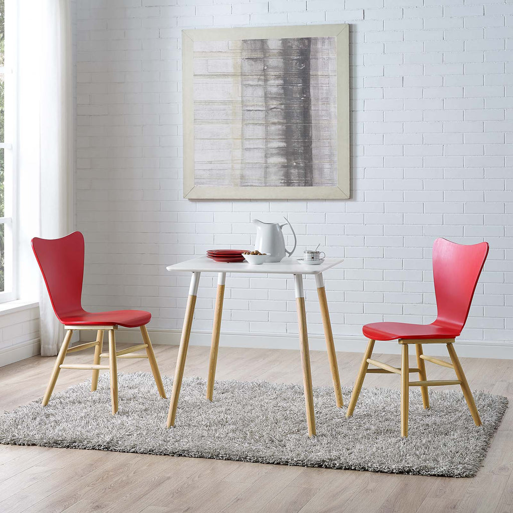 Cascade Dining Chair Set of 2 Red EEI-3476-RED