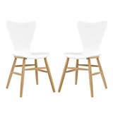 Cascade Dining Chair Set of 2 White EEI-3476-WHI