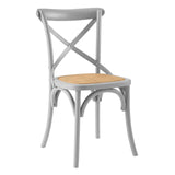 Gear Dining Side Chair Set of 2 Light Gray EEI-3481-LGR