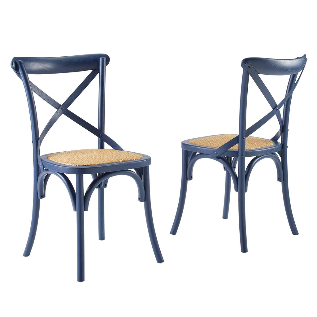 Gear Dining Side Chair Set of 2 Midnight Blue EEI-3481-MID