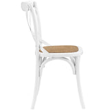 Gear Dining Side Chair Set of 2 White EEI-3481-WHI