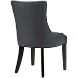 Marquis Dining Chair Faux Leather Set of 2 Black EEI-3498-BLK