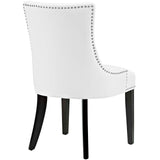 Marquis Dining Chair Faux Leather Set of 2 White EEI-3498-WHI