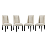 Baron Dining Chair Fabric Set of 4 Beige EEI-3503-BEI
