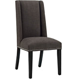 Baron Dining Chair Fabric Set of 4 Brown EEI-3503-BRN