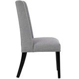 Baron Dining Chair Fabric Set of 4 Light Gray EEI-3503-LGR