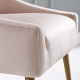 Discern Upholstered Performance Velvet Dining Chair Pink EEI-3508-PNK