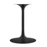 Modway Furniture Lippa 36" Round Artificial Marble Dining Table White EEI-3516-BLK-WHI