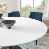 Modway Furniture Lippa 60" Round Wood Dining Table Black White EEI-3524-BLK-WHI