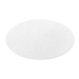 Modway Furniture Lippa 60" Oval Wood Top Dining Table White Black EEI-3539-BLK-WHI