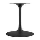 Modway Furniture Lippa 78" Oval Artificial Marble Dining Table Black White EEI-3542-BLK-WHI