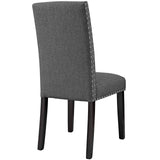 Parcel Dining Side Chair Fabric Set of 2 Gray EEI-3551-GRY