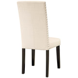 Parcel Dining Side Chair Fabric Set of 4 Beige EEI-3552-BEI
