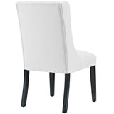 Baronet Dining Chair Vinyl Set of 2 White EEI-3555-WHI