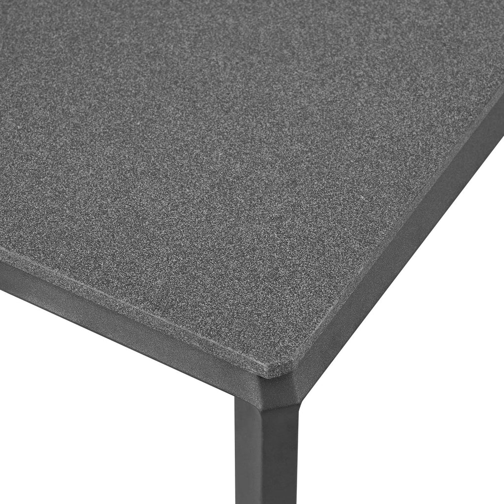 Riverside Aluminum Outdoor Patio Coffee Table Gray EEI-3570-SLA