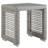 Aura 3 Piece Outdoor Patio Wicker Rattan Set Gray Gray EEI-3597-GRY-GRY-SET