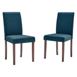 Prosper Upholstered Fabric Dining Side Chair Set of 2 Blue EEI-3618-BLU