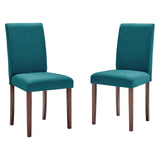 Prosper Upholstered Fabric Dining Side Chair Set of 2 Teal EEI-3618-TEA