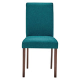 Prosper Upholstered Fabric Dining Side Chair Set of 2 Teal EEI-3618-TEA