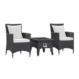 Convene 3 Piece Set Outdoor Patio with Fire Pit