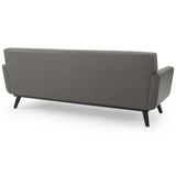 Engage Top-Grain Leather Living Room Lounge Sofa Gray EEI-3733-GRY