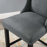 Baron Upholstered Fabric Counter Stool Gray EEI-3735-GRY