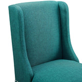 Baron Upholstered Fabric Counter Stool Teal EEI-3735-TEA