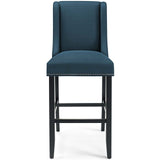 Baron Upholstered Fabric Bar Stool Azure EEI-3737-AZU