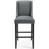 Baron Upholstered Fabric Bar Stool Gray EEI-3737-GRY