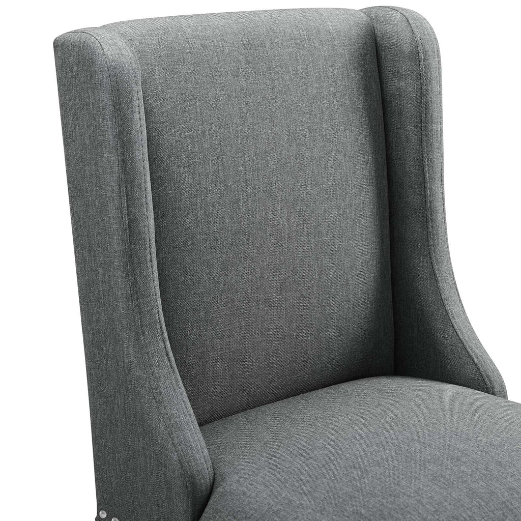 Baron Upholstered Fabric Bar Stool Gray EEI-3737-GRY