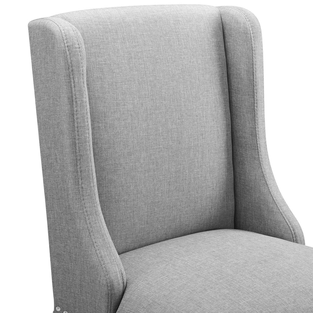 Baron Upholstered Fabric Bar Stool Light Gray EEI-3737-LGR