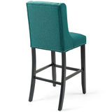 Baron Upholstered Fabric Bar Stool Teal EEI-3737-TEA