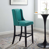 Baron Upholstered Fabric Bar Stool Teal EEI-3737-TEA