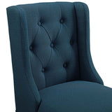 Baronet Tufted Button Upholstered Fabric Counter Stool Azure EEI-3739-AZU