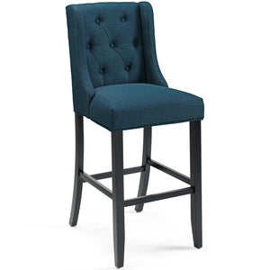 Baronet Tufted Button Upholstered Fabric Bar Stool Azure EEI-3741-AZU