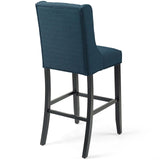 Baronet Tufted Button Upholstered Fabric Bar Stool Azure EEI-3741-AZU